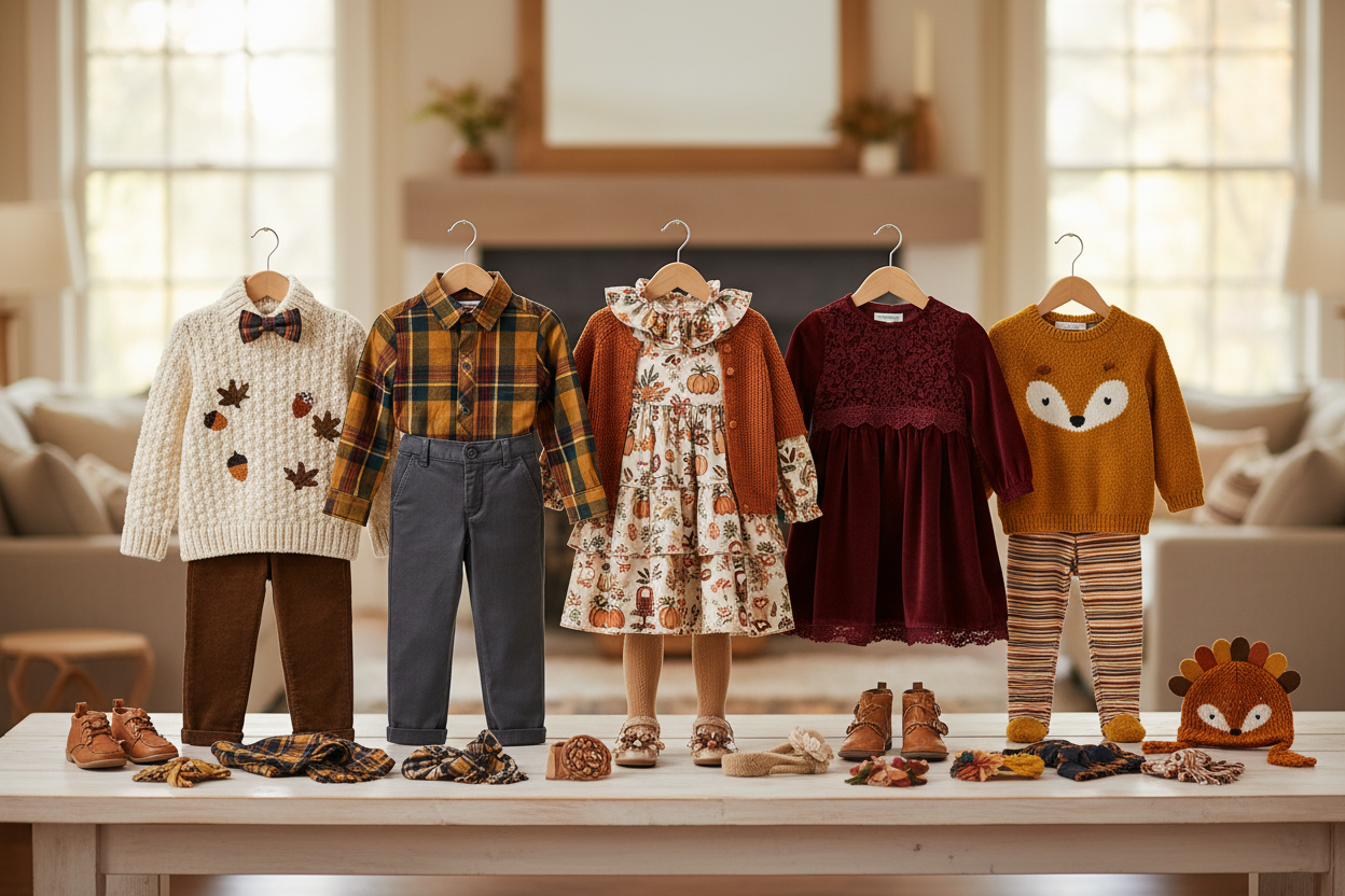 Stylish Kids Thanksgiving Dinner Attire