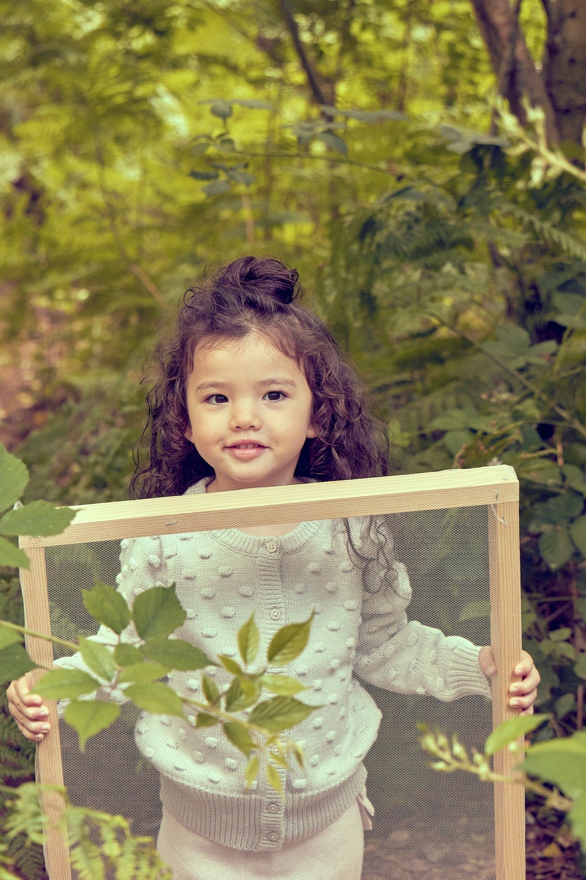 Cardigan pop-corn pour bébé | Craie