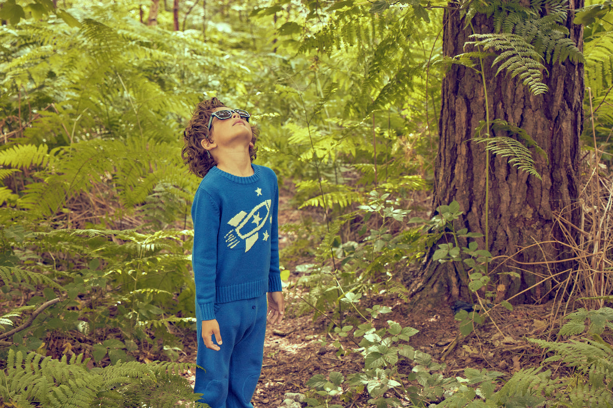 Rocket jumper. organic cotton/ cashmere