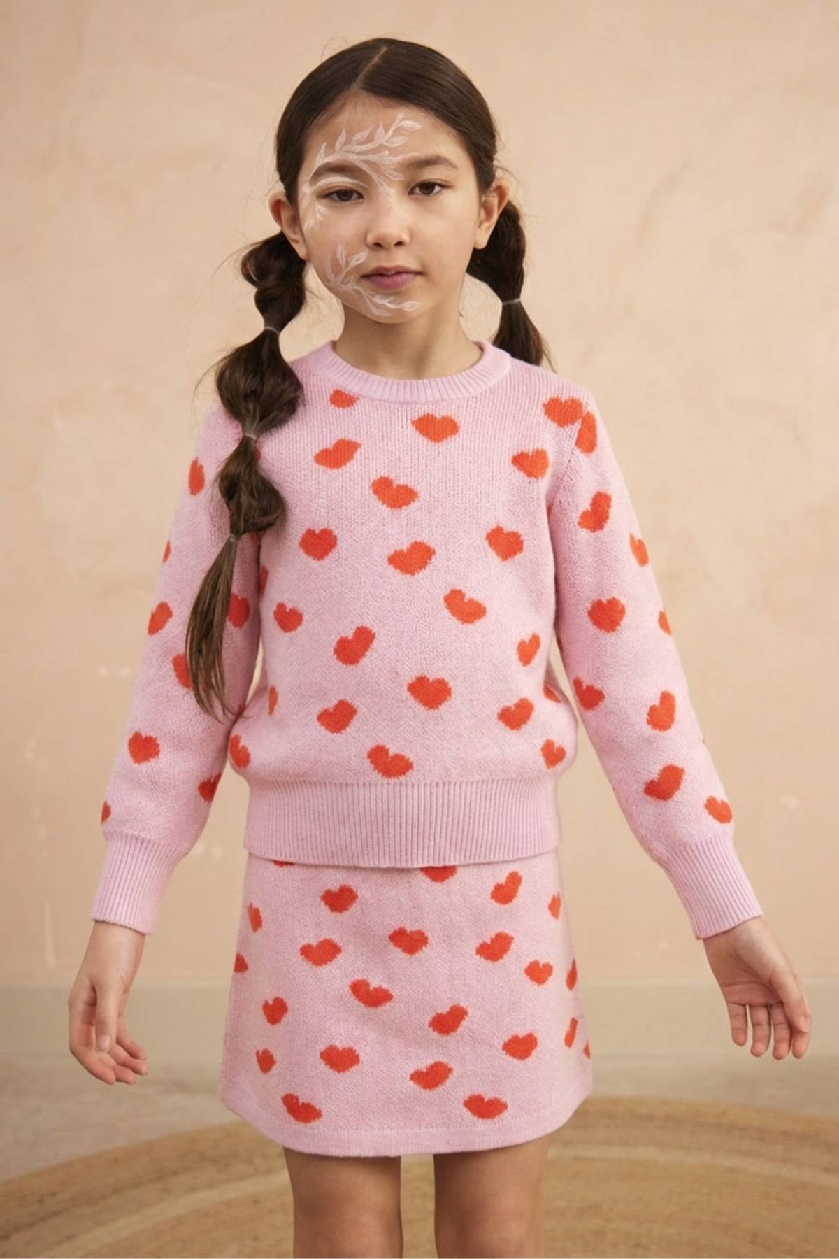 Love Hearts Jumper | Bubble Gum