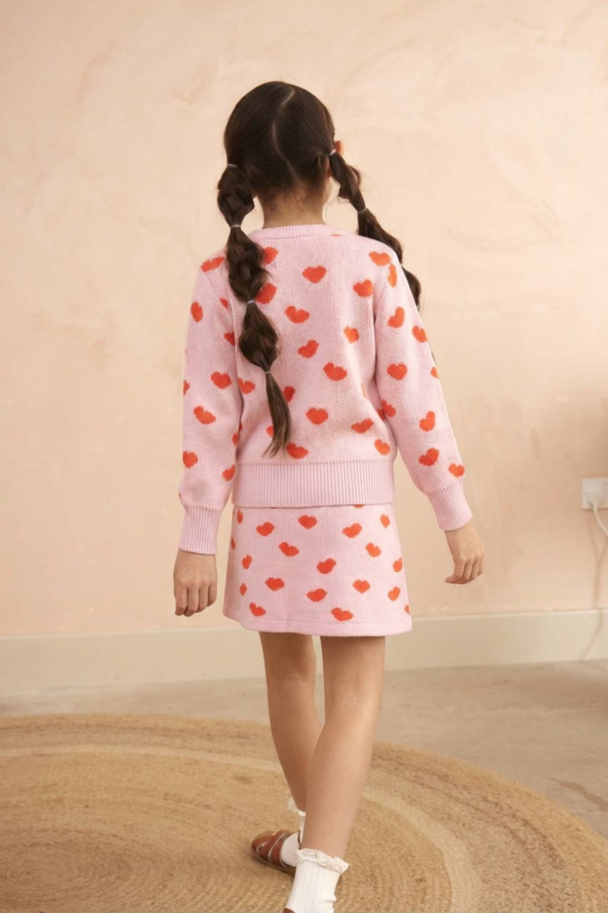 Love Hearts Jumper | Bubble Gum