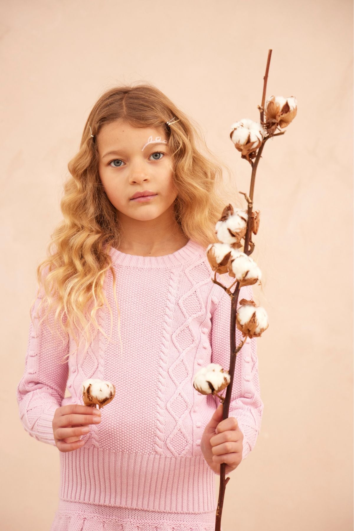 Cable Popcorn Jumper | Bubble Gum