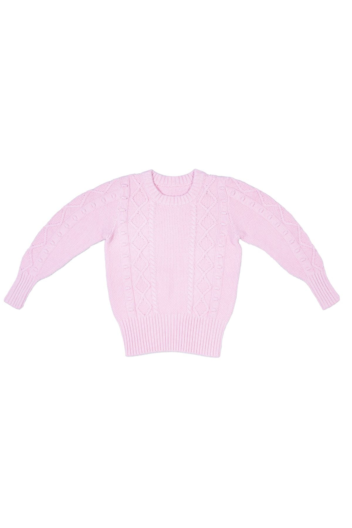 Cable Popcorn Jumper | Bubble Gum