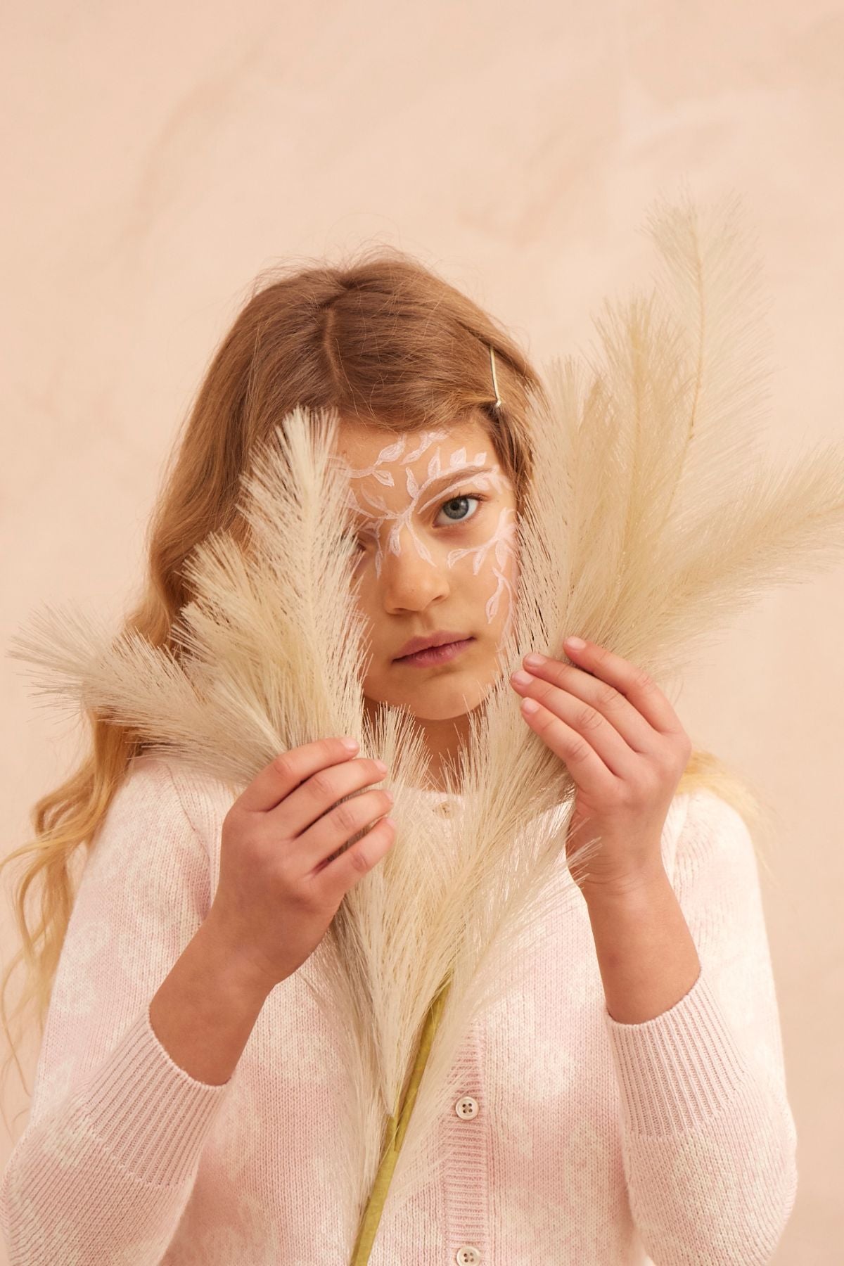 Chestnut Leaves Cardigan | Blush