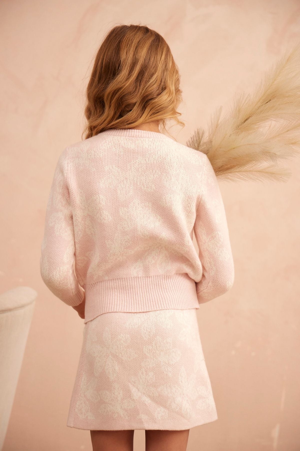 Chestnut Leaves Pencil Skirt | Blush