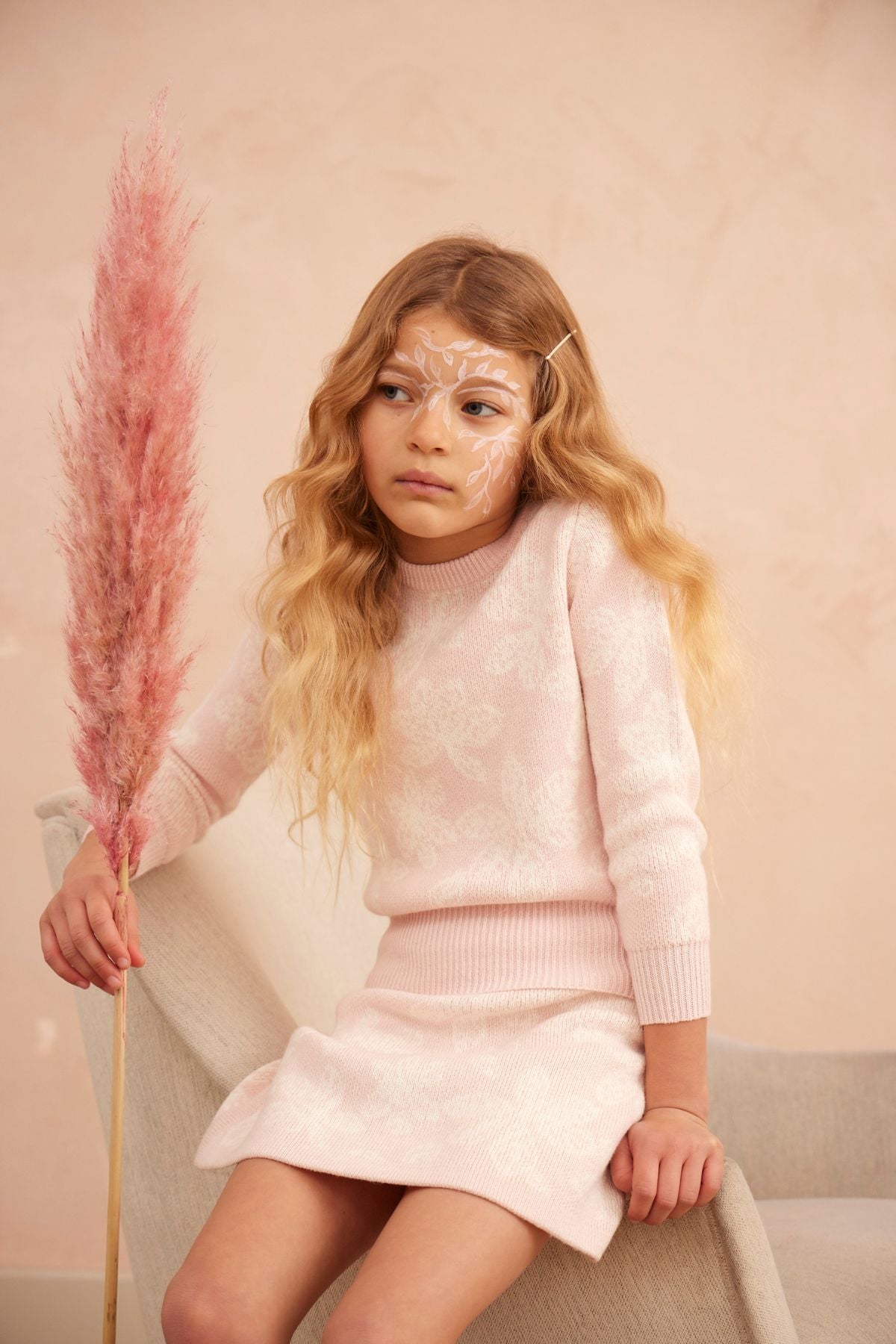 Chestnut Leaves Jumper | Blush