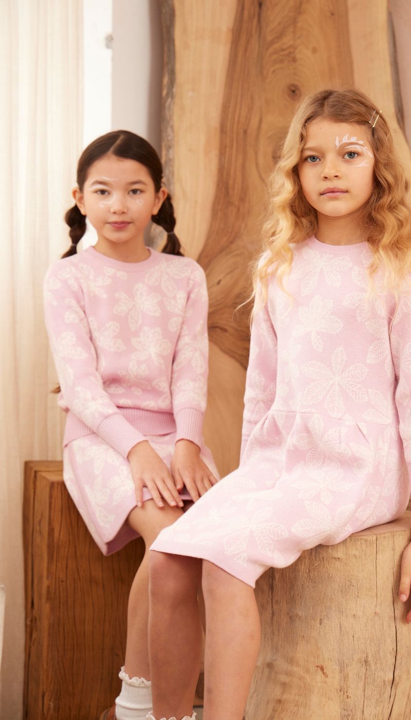 Chestnut Leaves Jumper | Bubble Gum