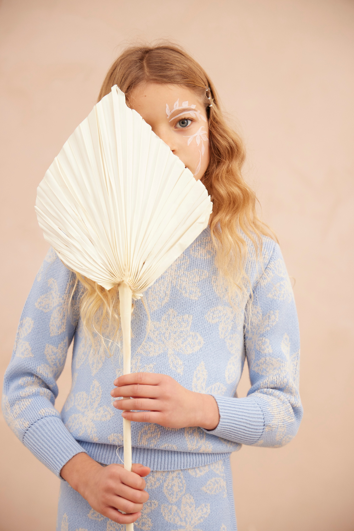 Chestnut Leaves Jumper | Sky