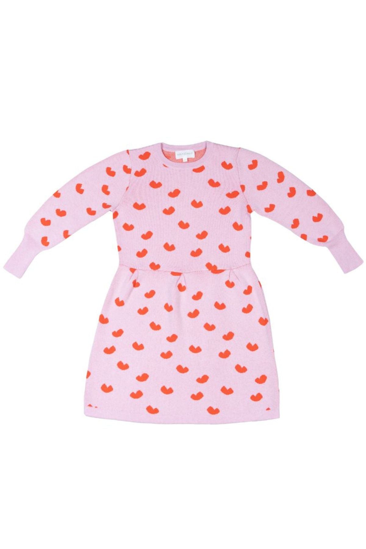 Love Hearts Dress | Bubble Gum