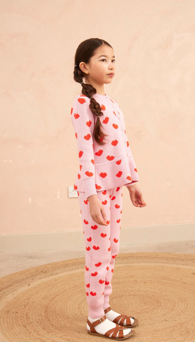 Kisses Ruffled Jacket | Bubble Gum