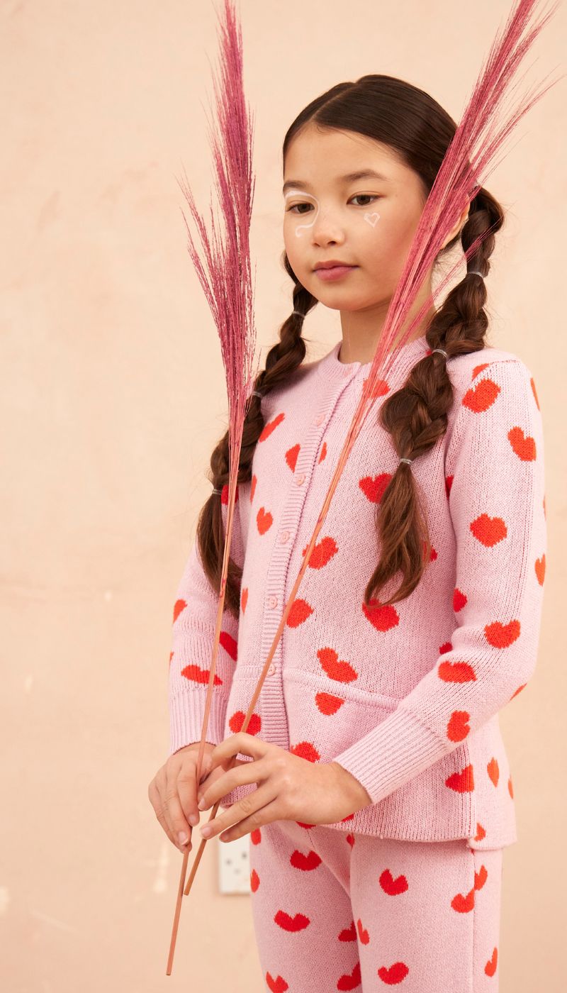 Kisses Ruffled Jacket | Bubble Gum