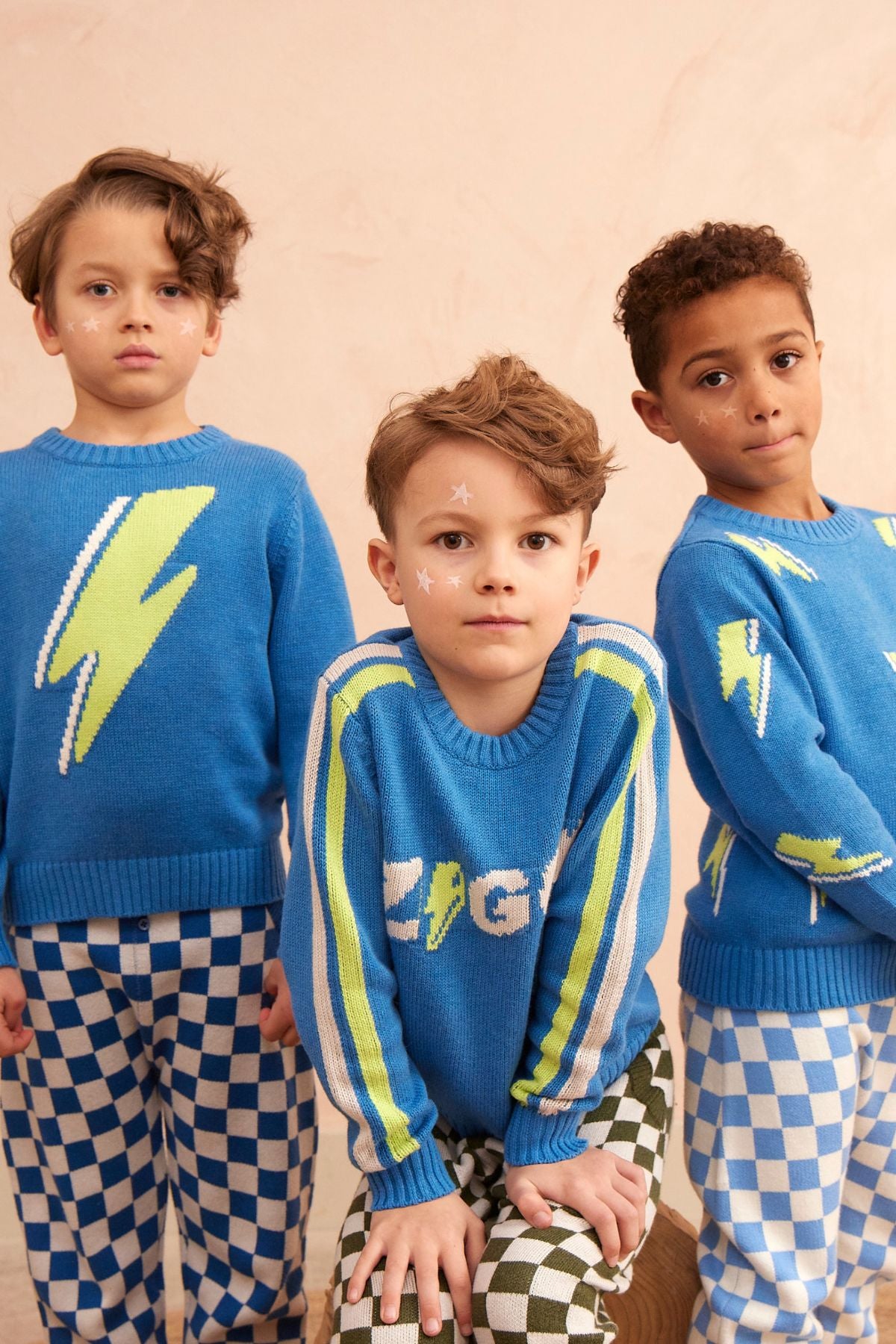 Lightning Bolt Jumper | Hussar Blue