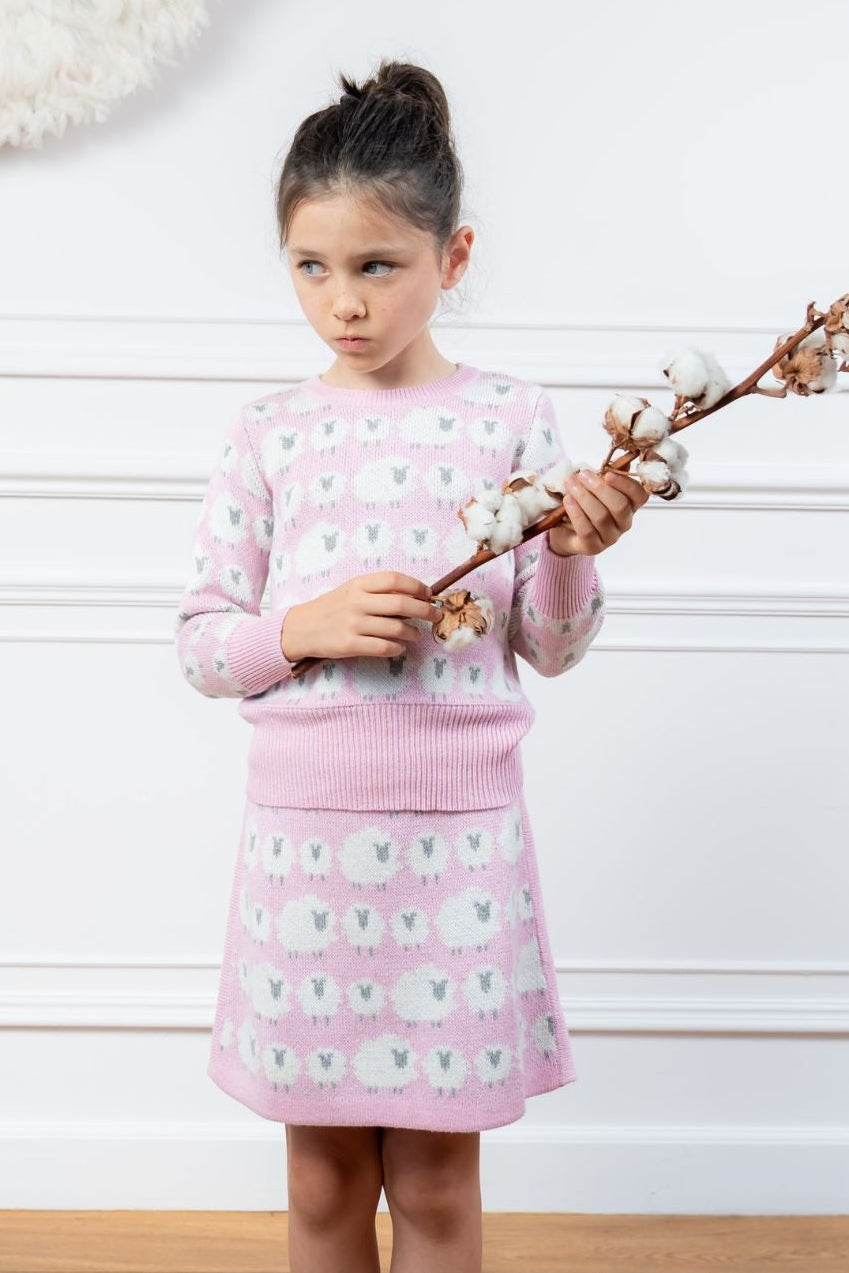 Little Bo Peep Pencil Skirt | Bubble Gum