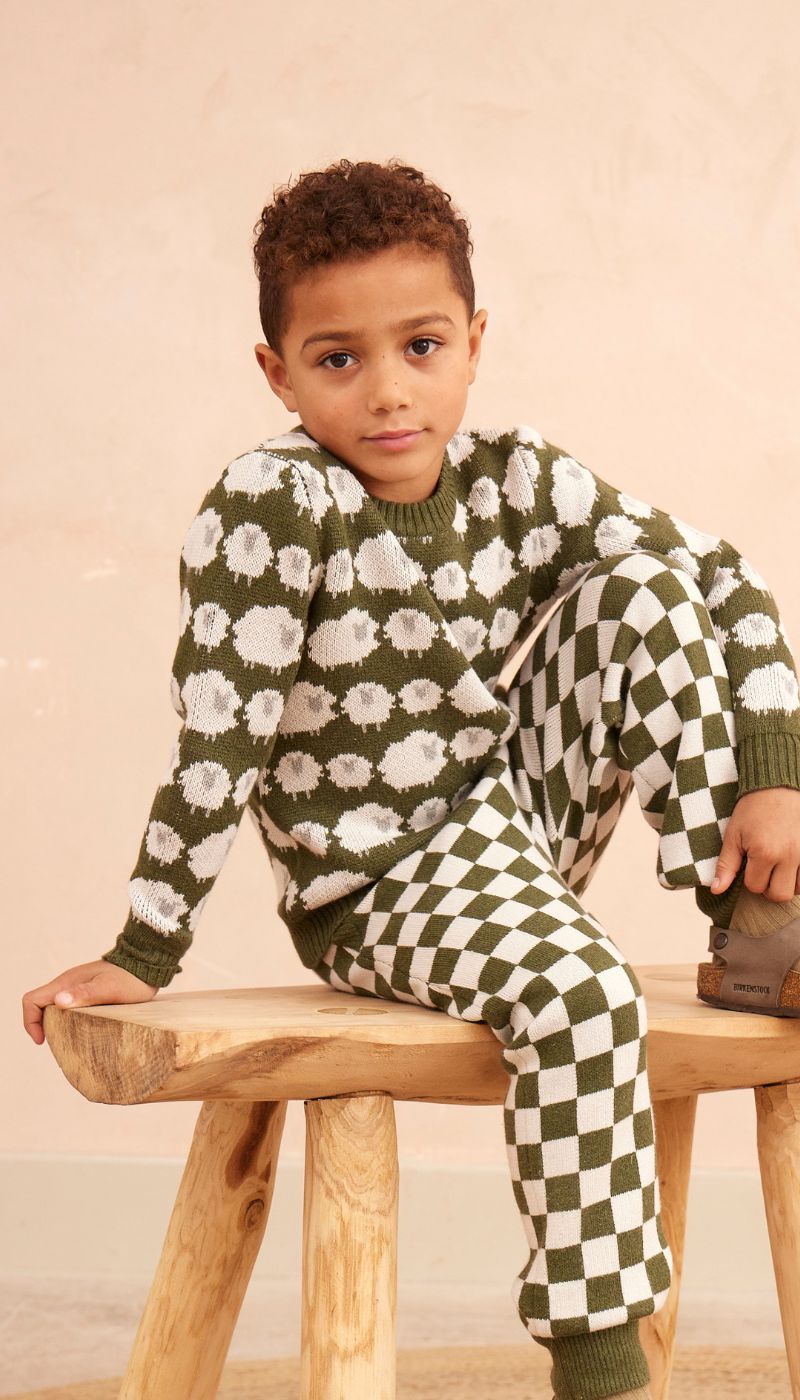 Flock of Sheep Jumper | Avocado