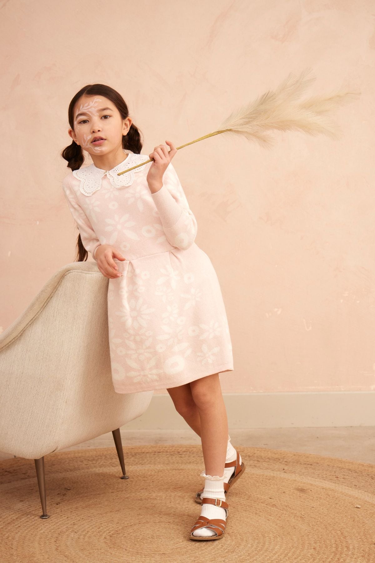 Snowflake Blossom Dress | Blush