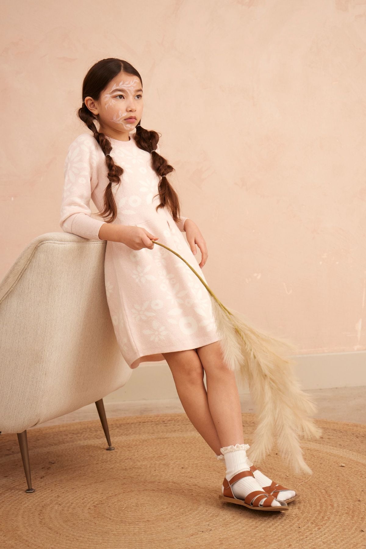 Snowflake Blossom Dress | Blush