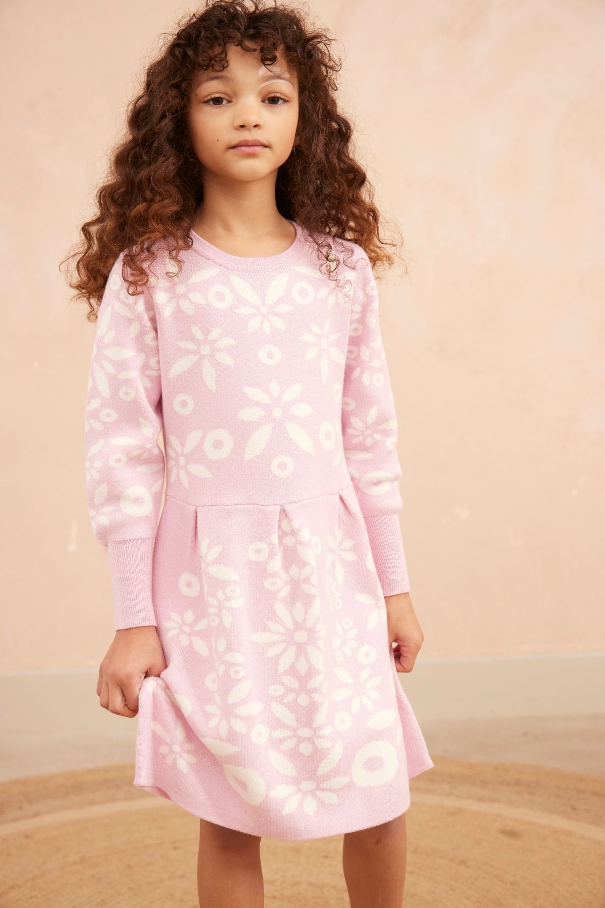 Snowflake Blossom Dress | Bubble Gum