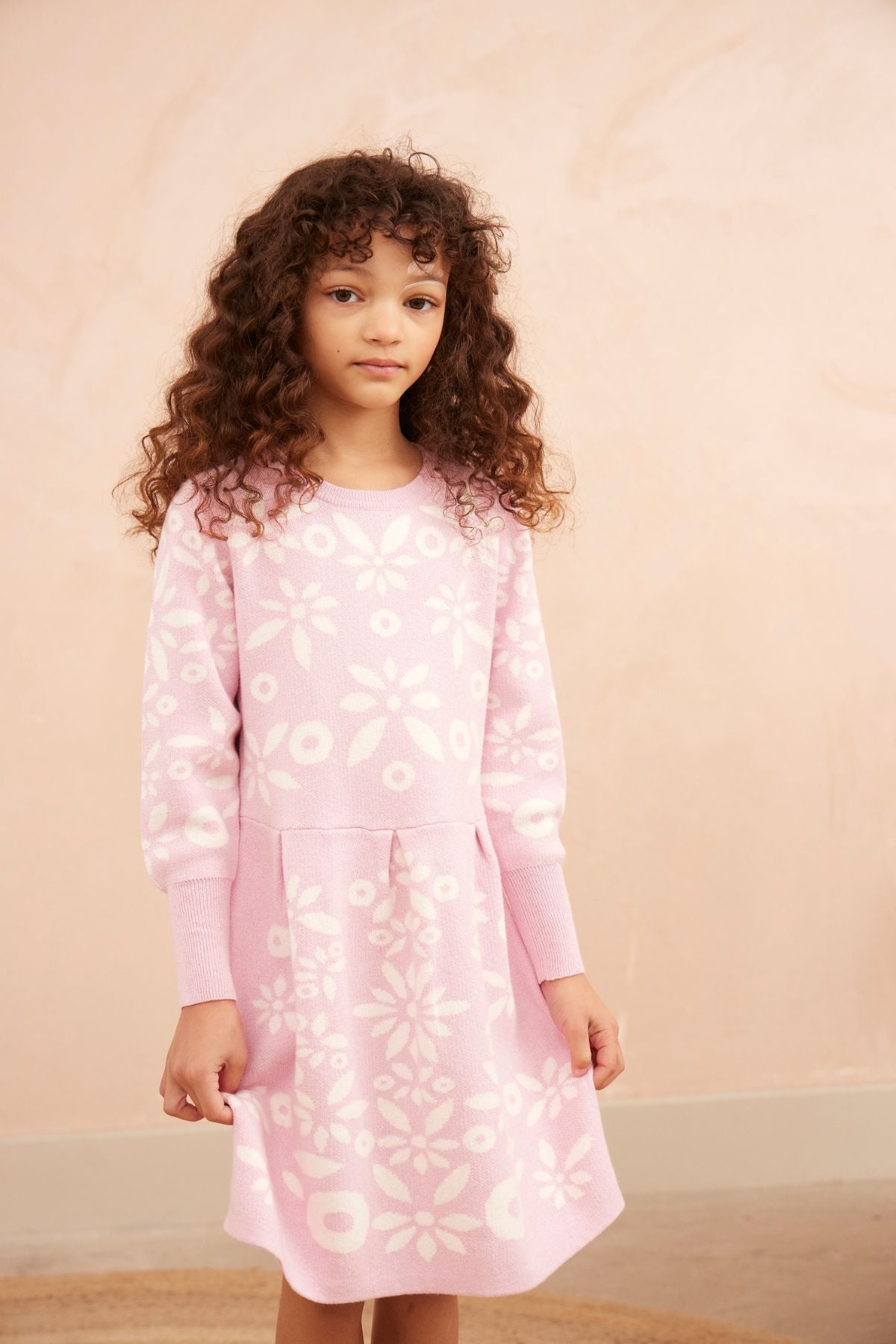 Snowflake Blossom Dress | Bubble Gum