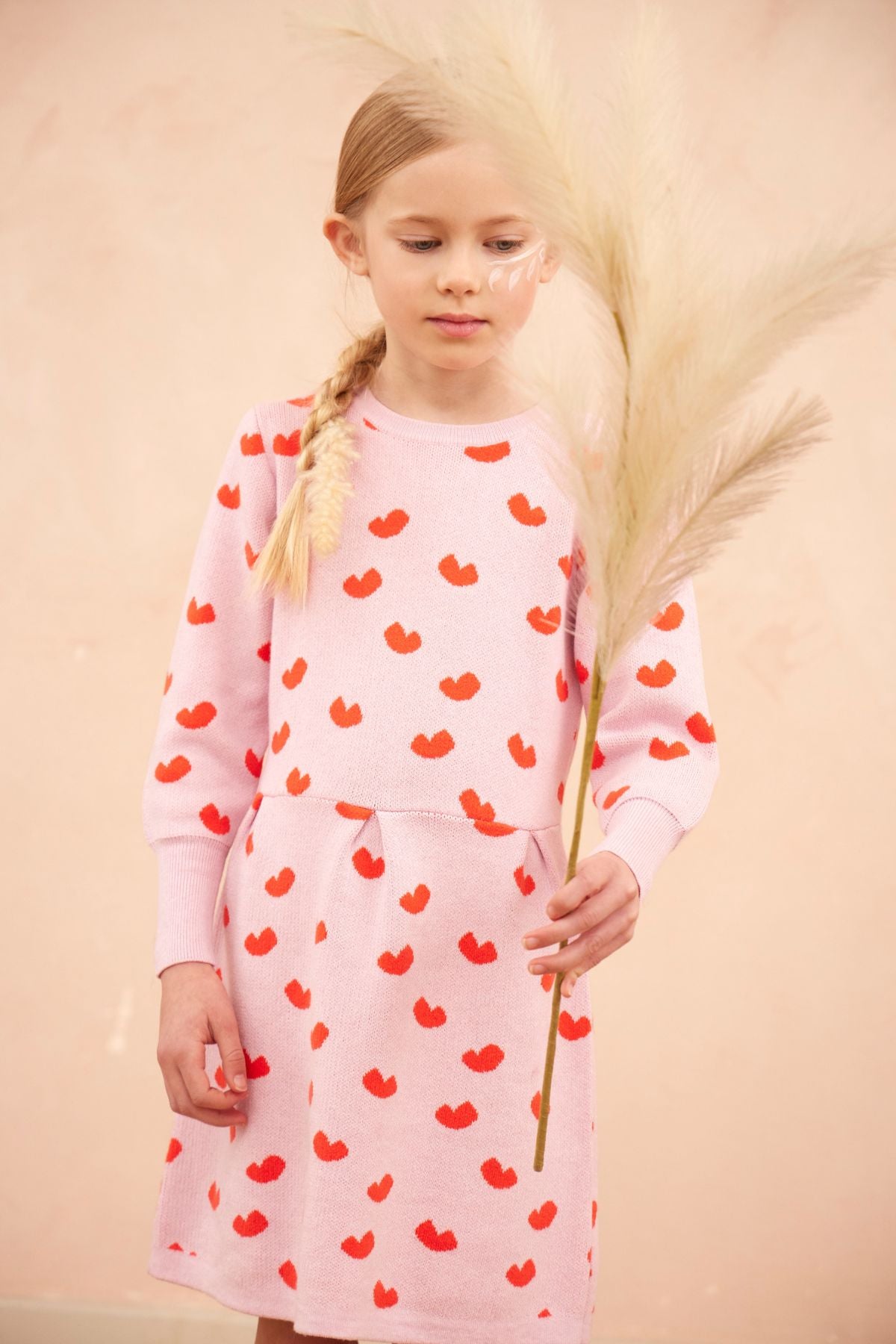 Love Hearts Dress | Bubble Gum