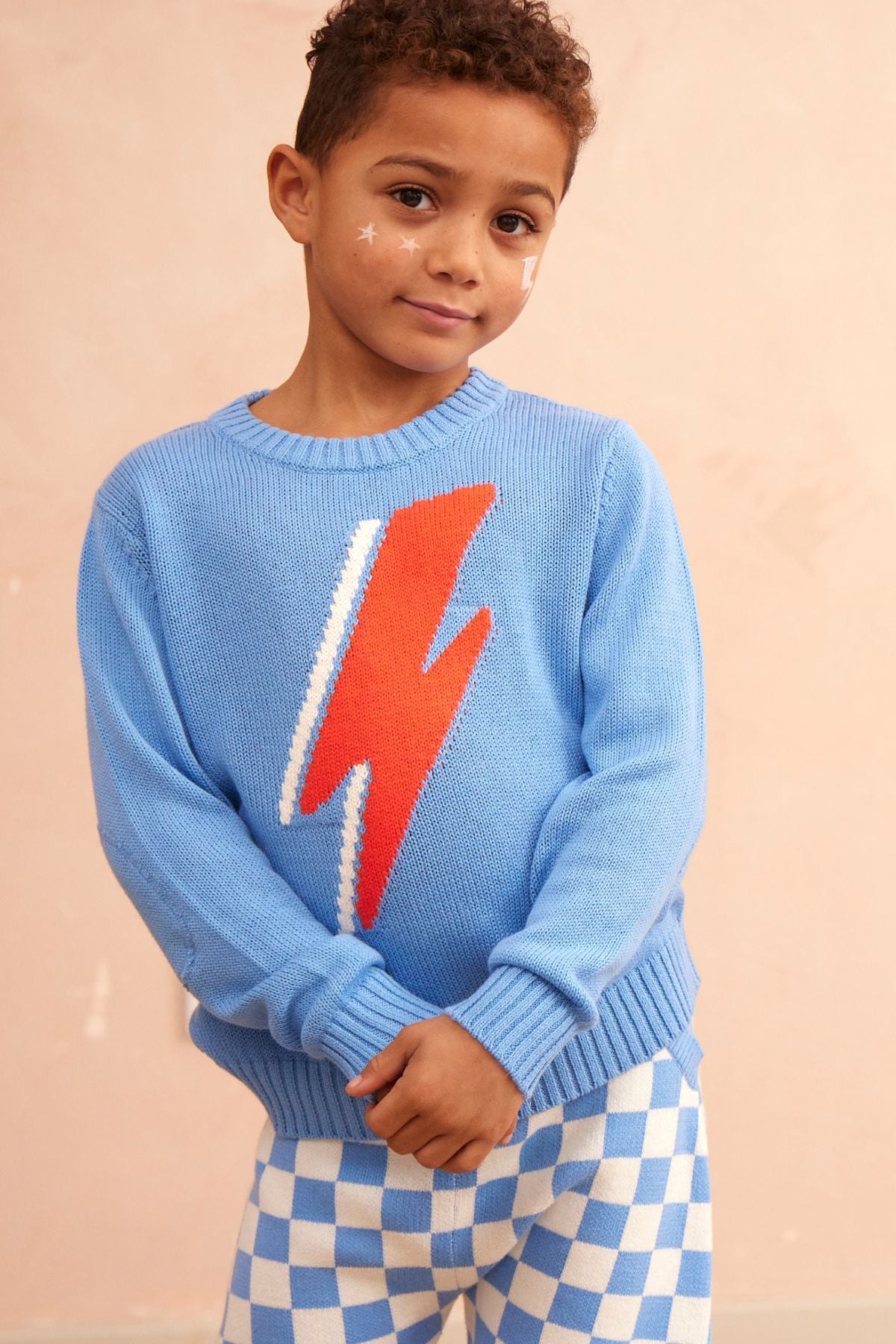 Lightning Bolt Jumper | Azure