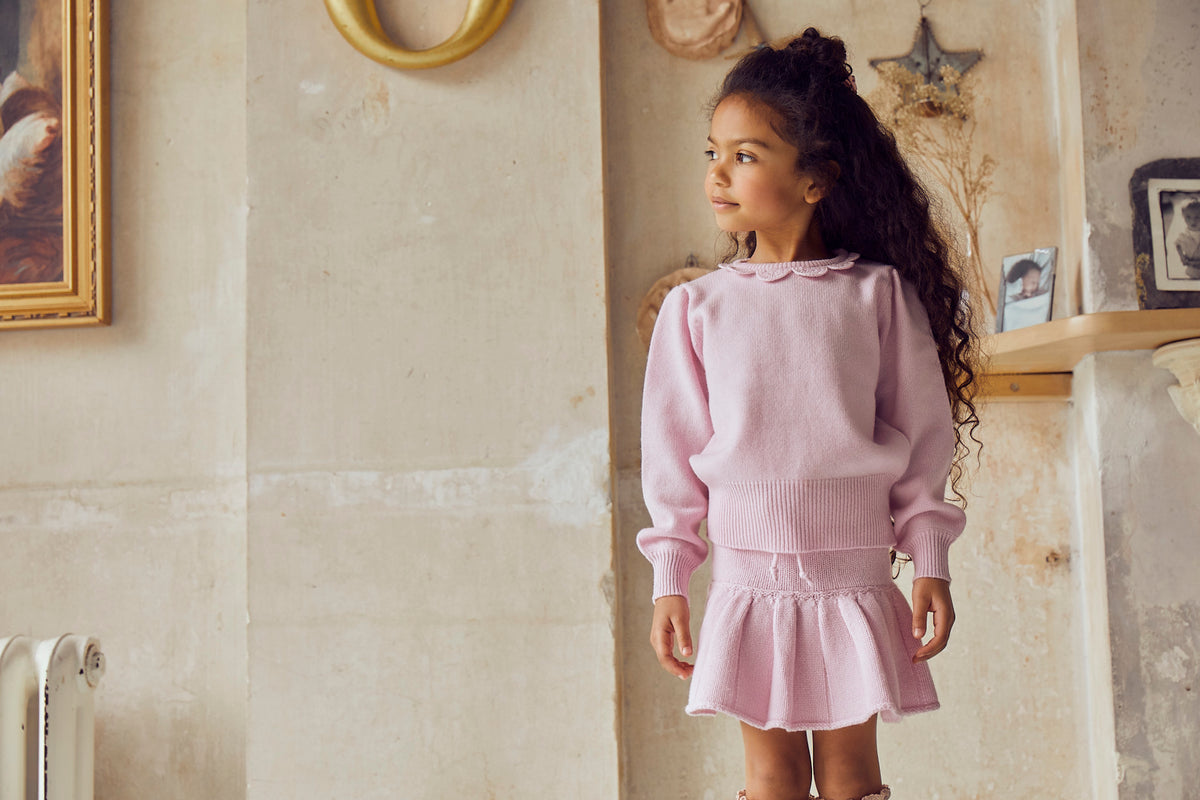 Pleated Tennis Skirt | cashmere/merino