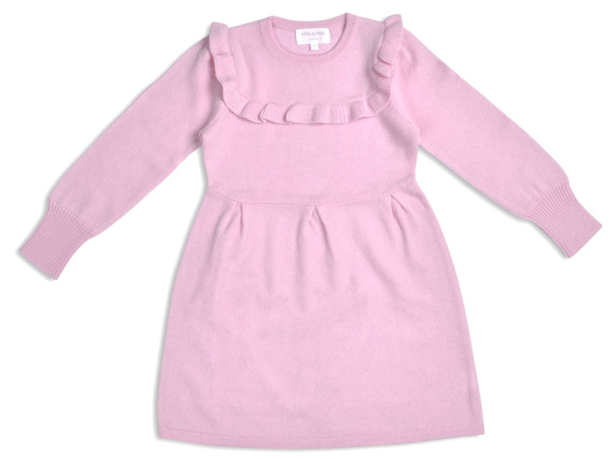 Ruffled Bib Dress| cashmere/ merino