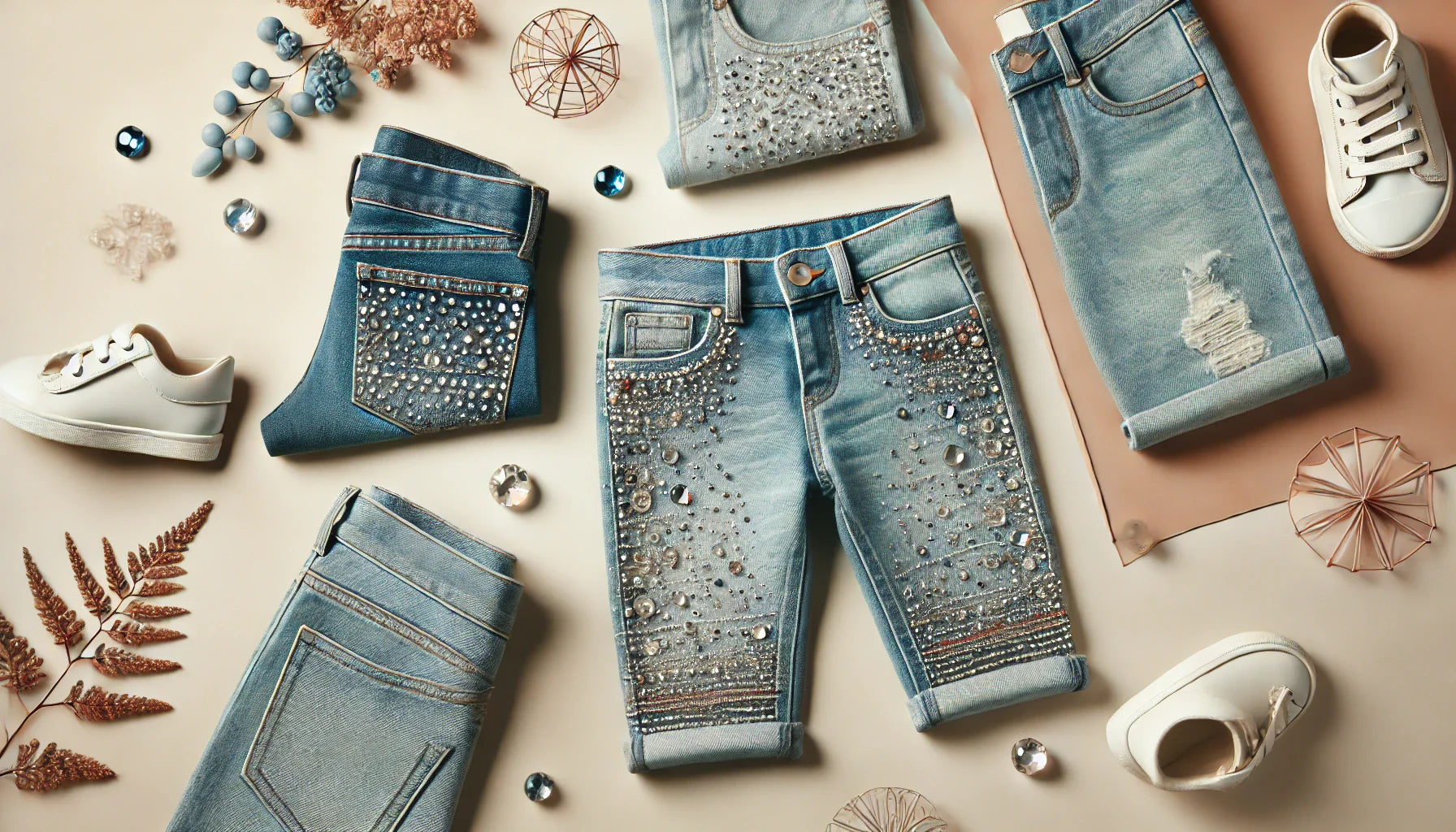 Rhinestone Jeans for Kids