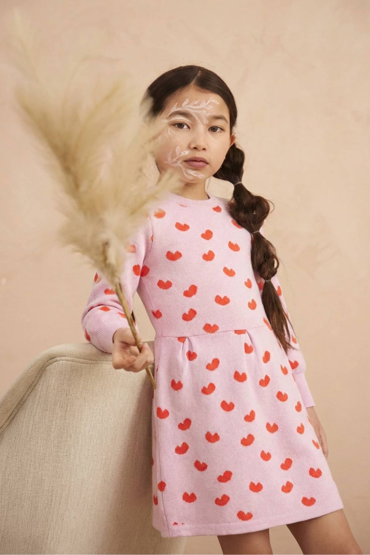 Love Hearts Dress | Bubble Gum