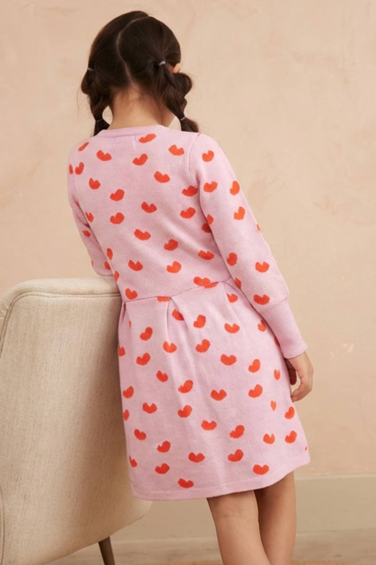 Love Hearts Dress | Bubble Gum