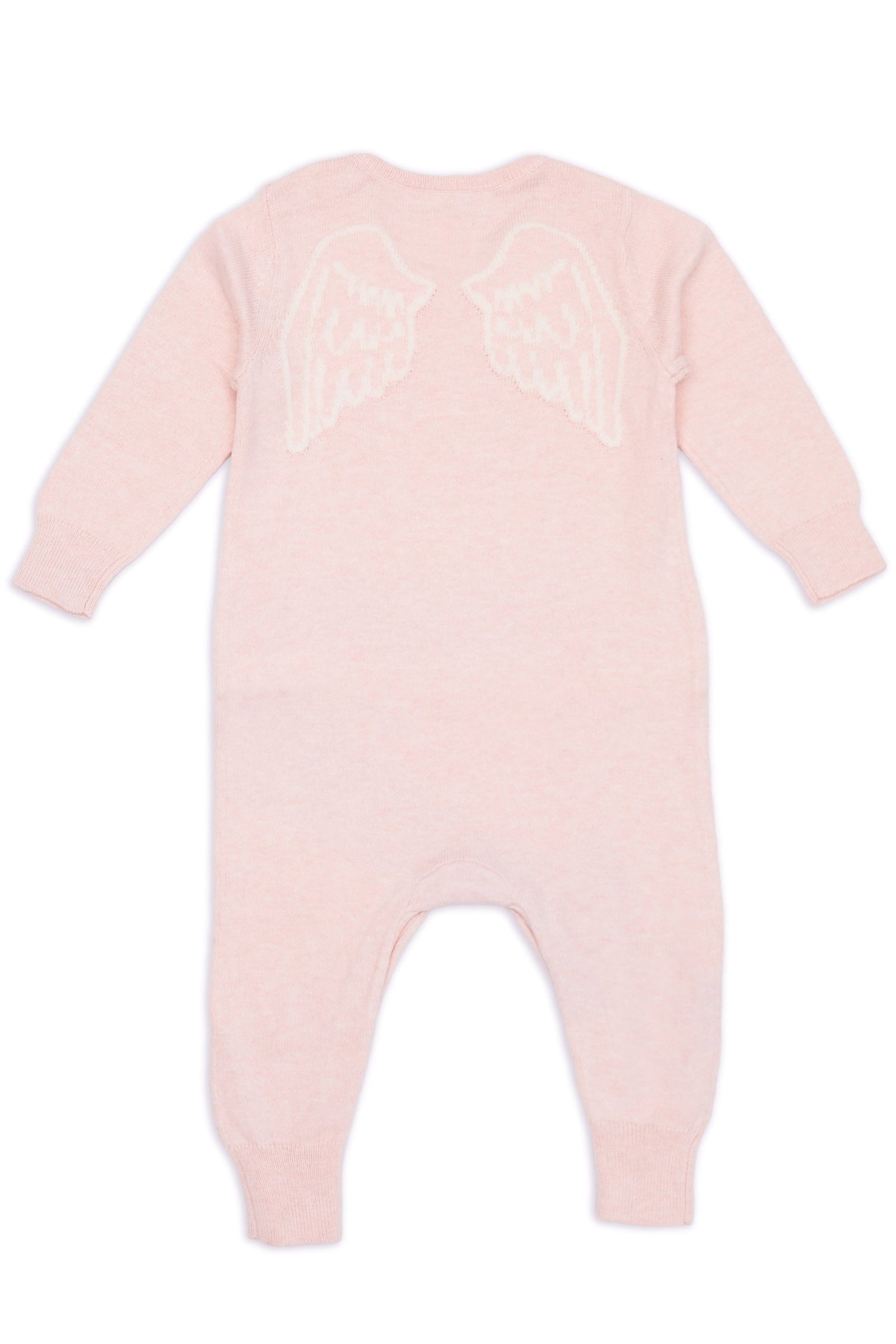 MIKA & MILO Baby Angel Onesie | Blush - - organic cotton cashmere