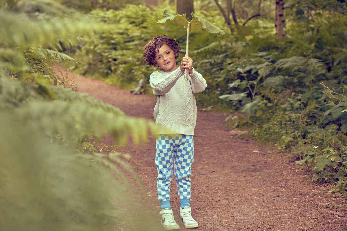 Kids Organic Cotton and Cashmere Cable Jumper