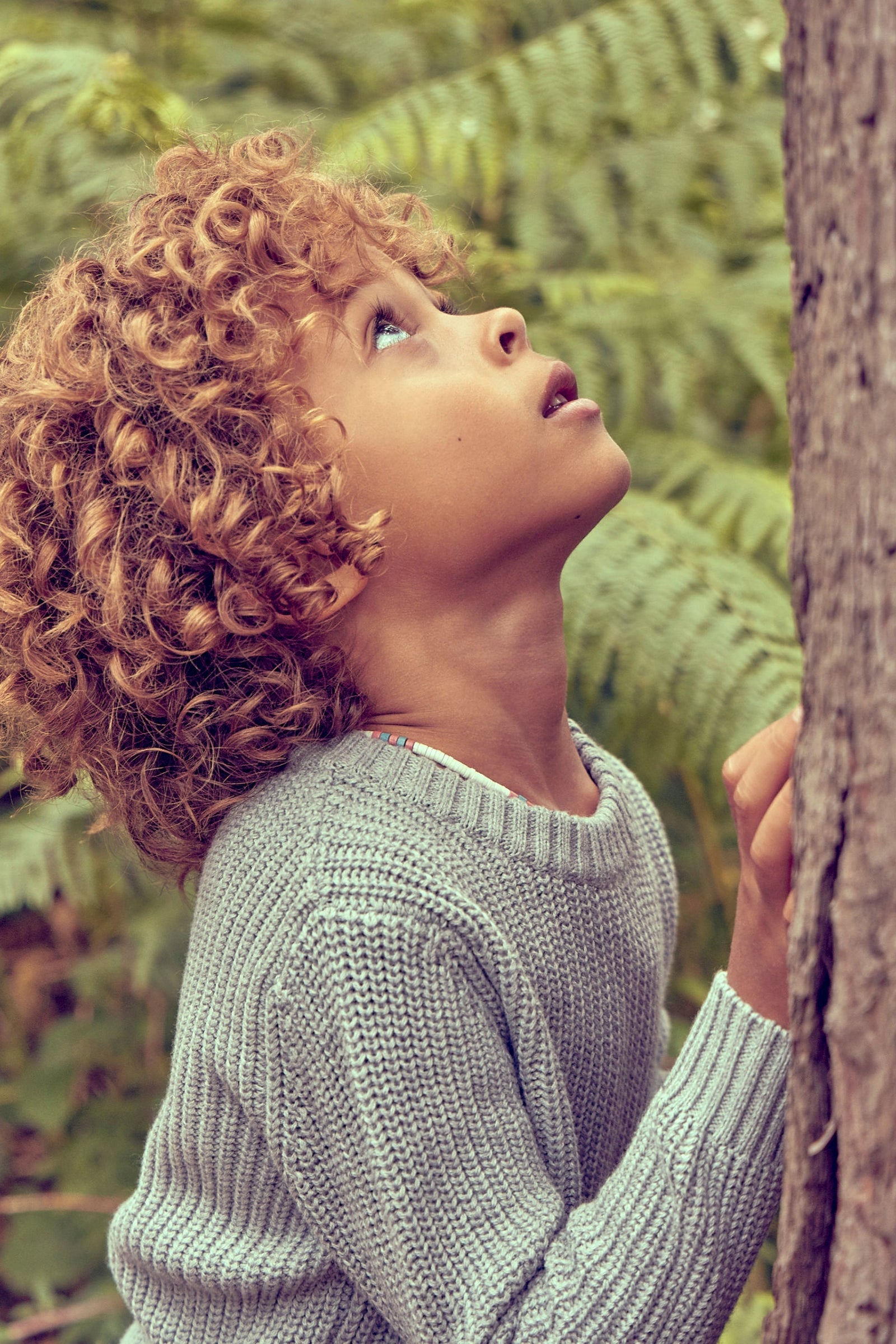 MIKA & MILO Boys Fisherman Jumper | Oxford Grey - - organic cotton cashmere