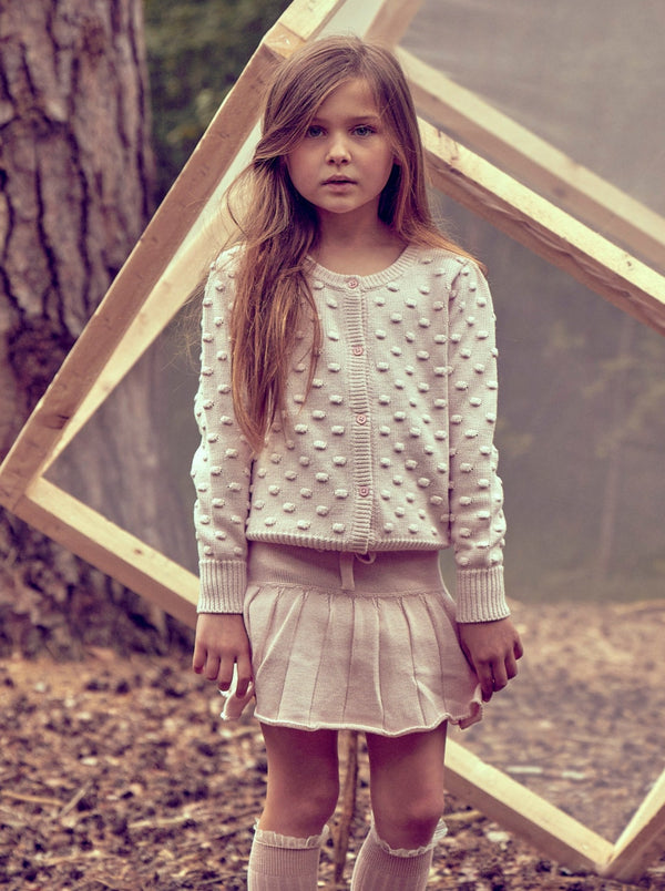 Knitted Tennis Skirt, organic cotton/ cashmere