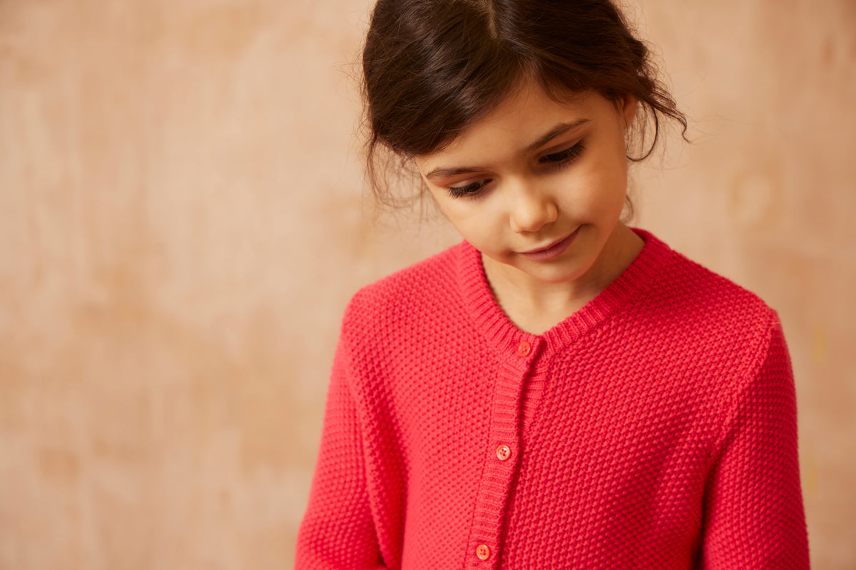 kids organic cotton cardigan