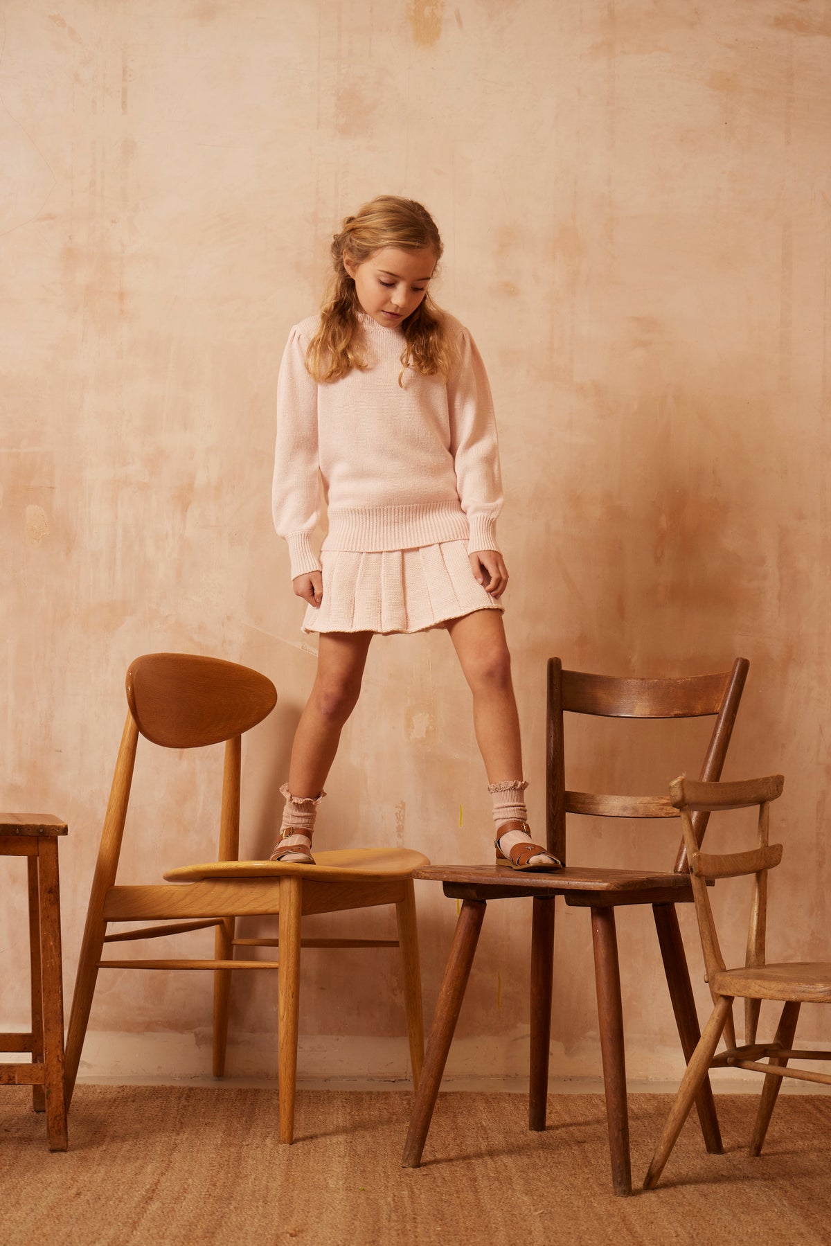 AW24 Ruffled Jumper | Blush