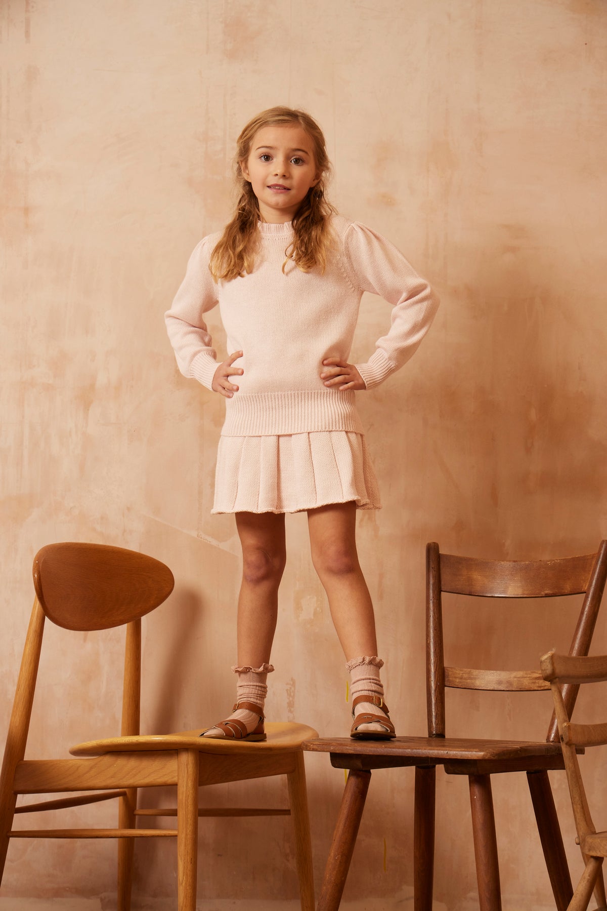 AW24 Ruffled Jumper | Blush