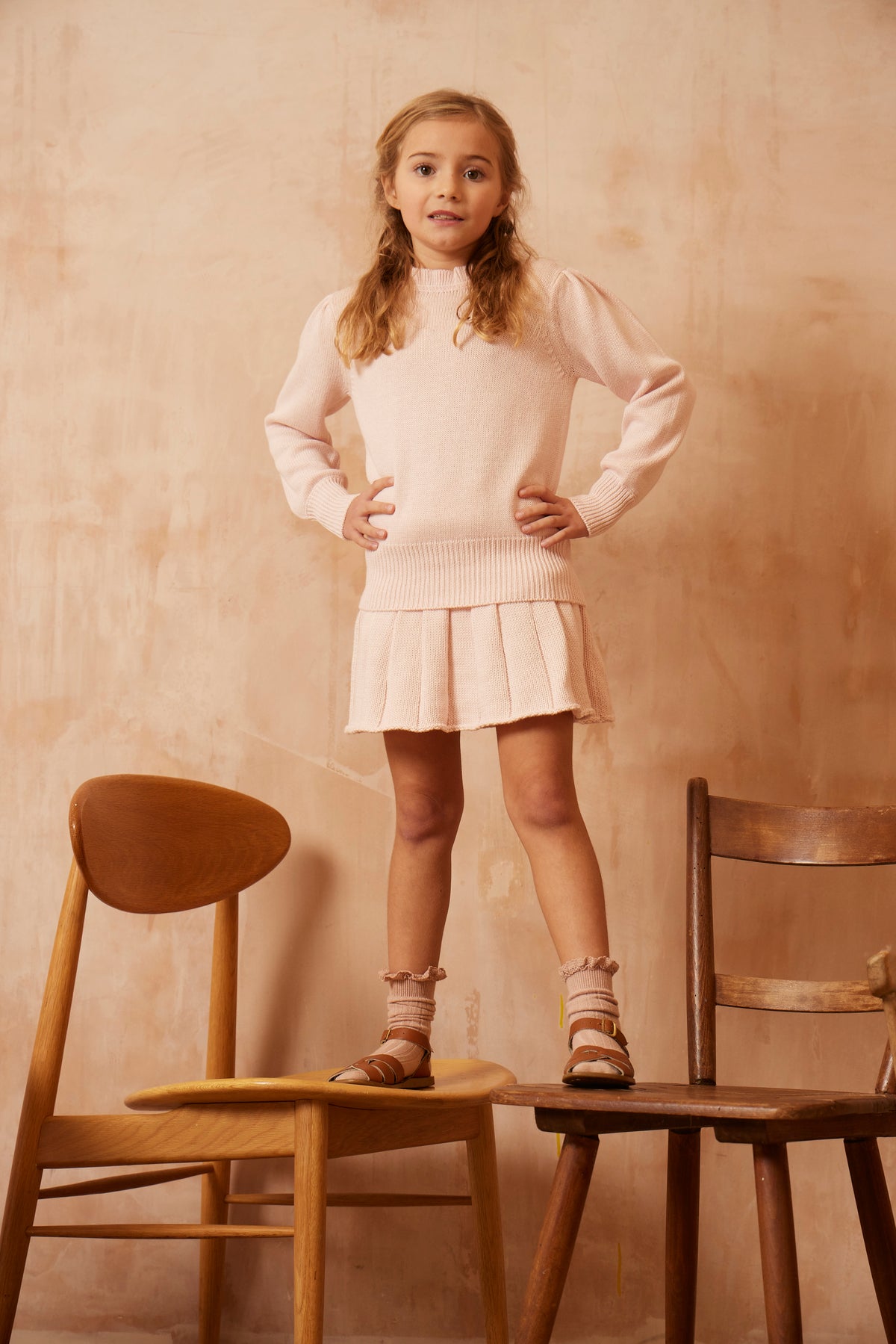 AW24 Ruffled Jumper | Blush