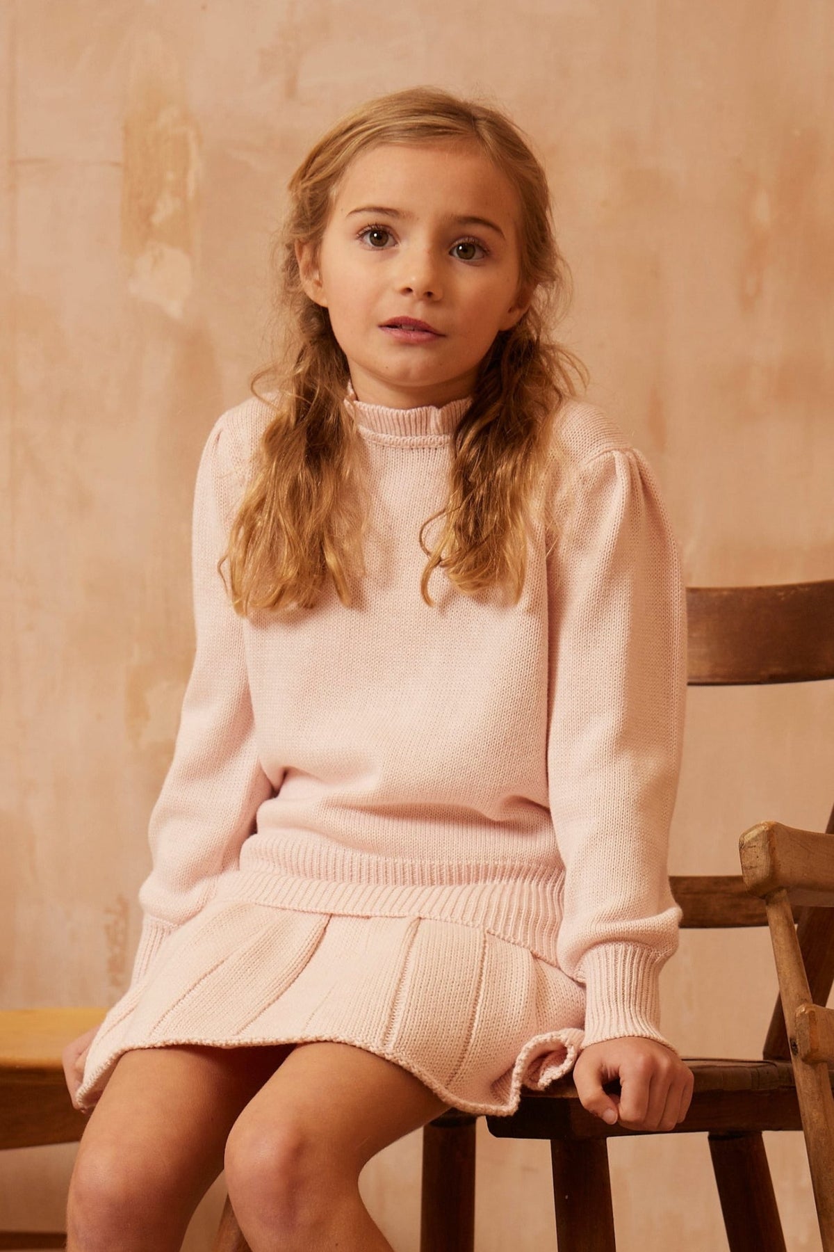 AW24 Ruffled Jumper | Blush