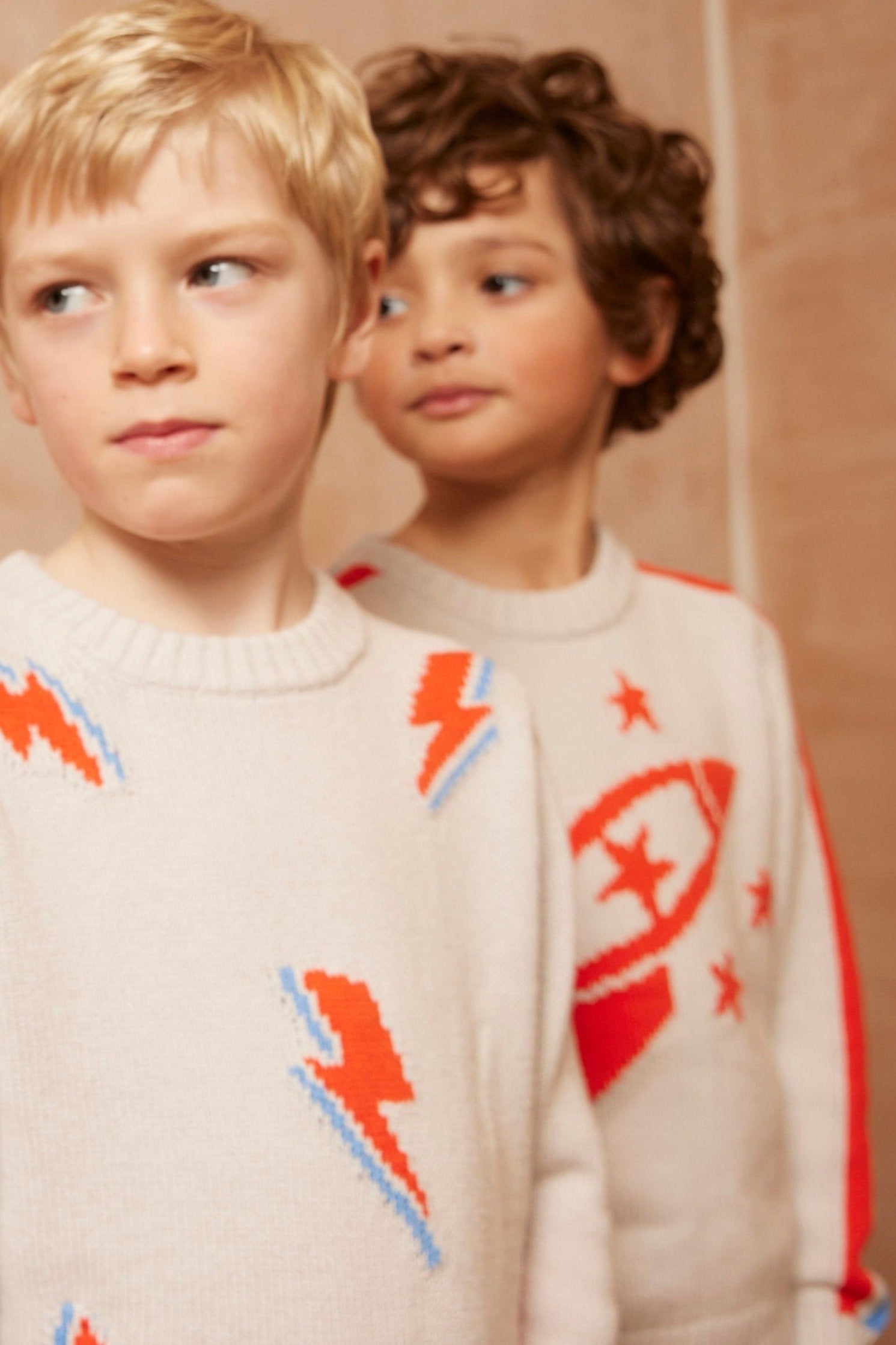 cute boys organic cotton rocket sweater