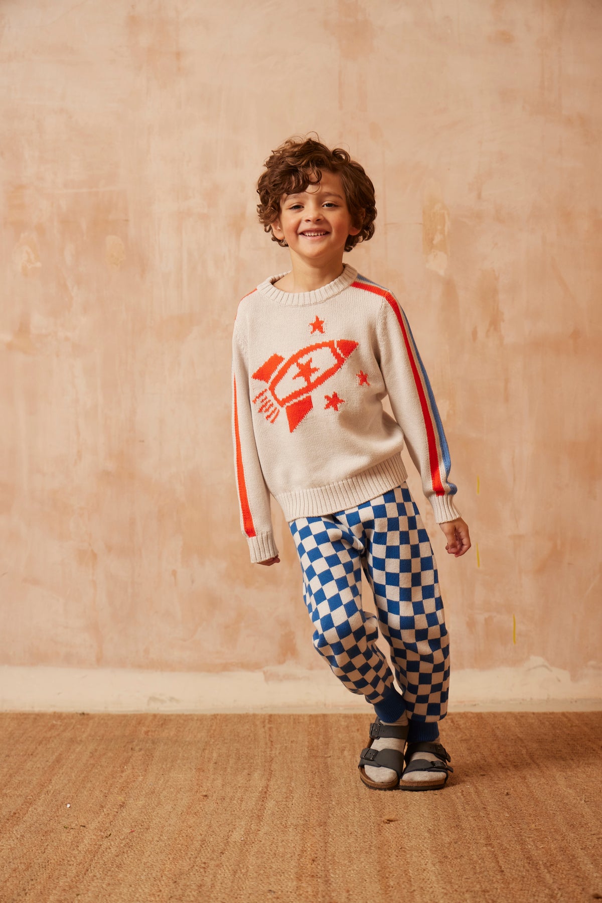 cute boys organic cotton rocket sweater