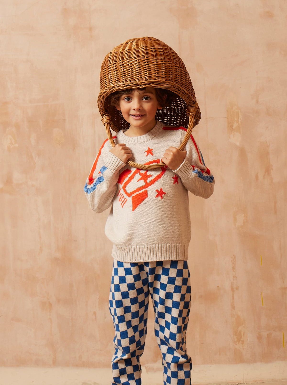 cute boys organic cotton rocket sweater