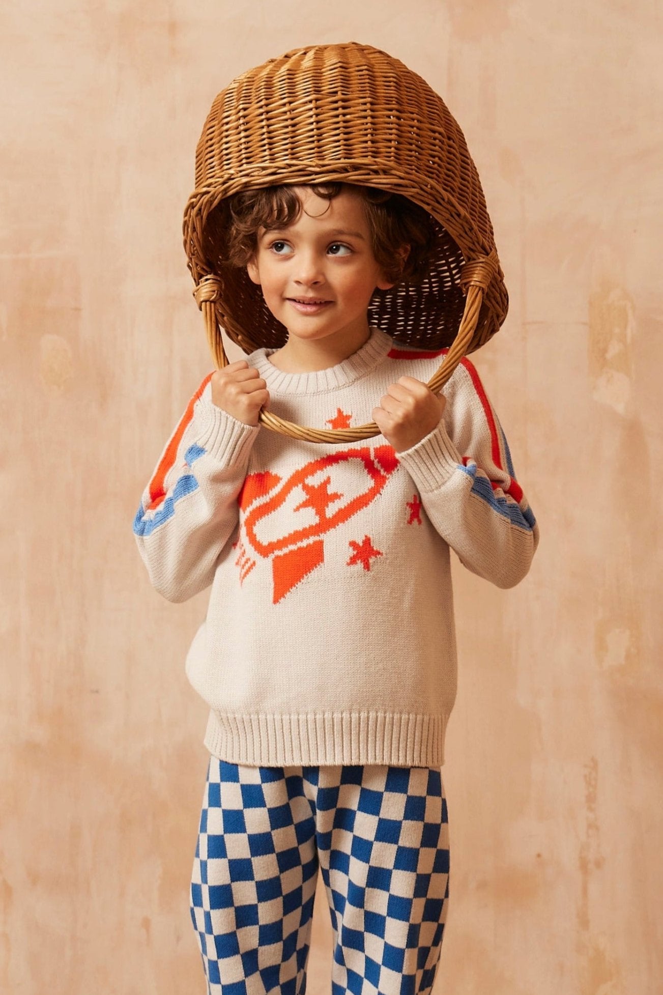 cute boys organic cotton rocket sweater