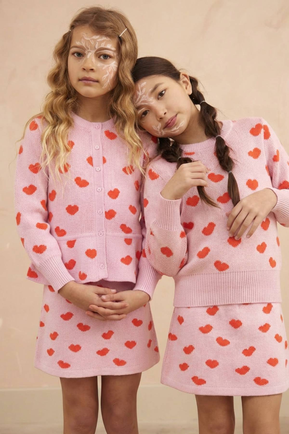 Love Hearts Ruffled Jacket | Bubble Gum