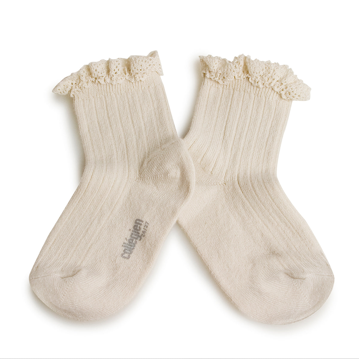 AW24 Lili Short Ribbed Socks with Lace