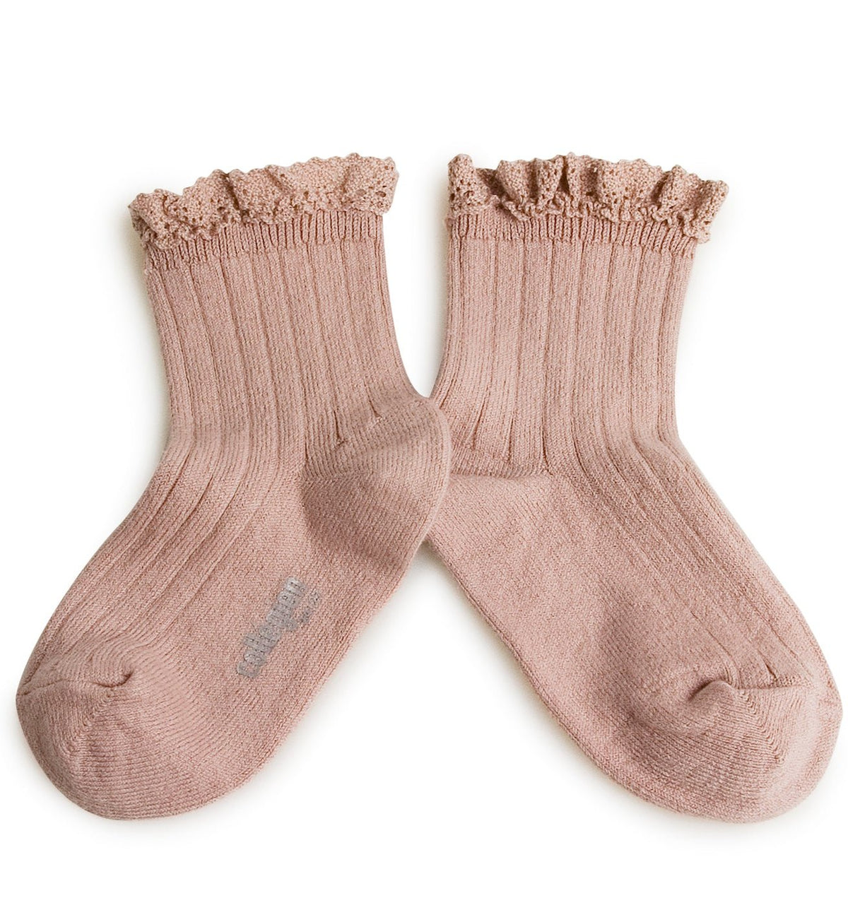 AW24 Lili Short Ribbed Socks with Lace