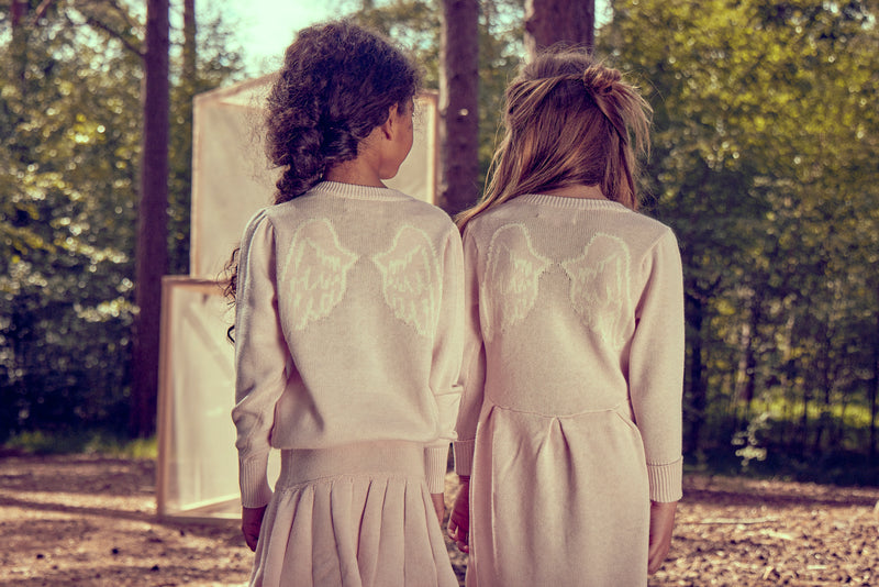 Angel Wing Jumper. organic cotton & cashmere