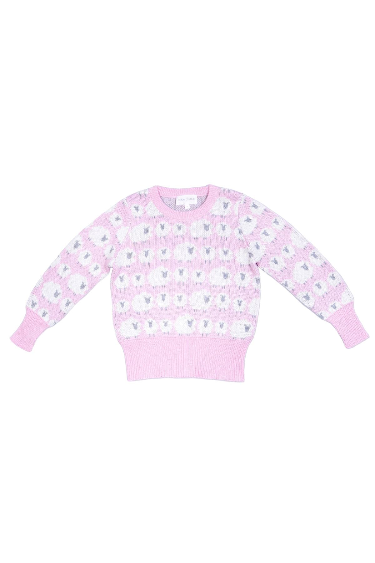MIKA & MILO Little Bo Peep Pencil Skirt | Bubble Gum - - organic cotton cashmere