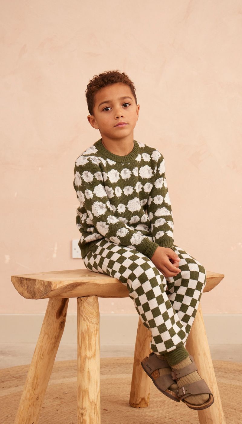 Flock of Sheep Jumper | Avocado