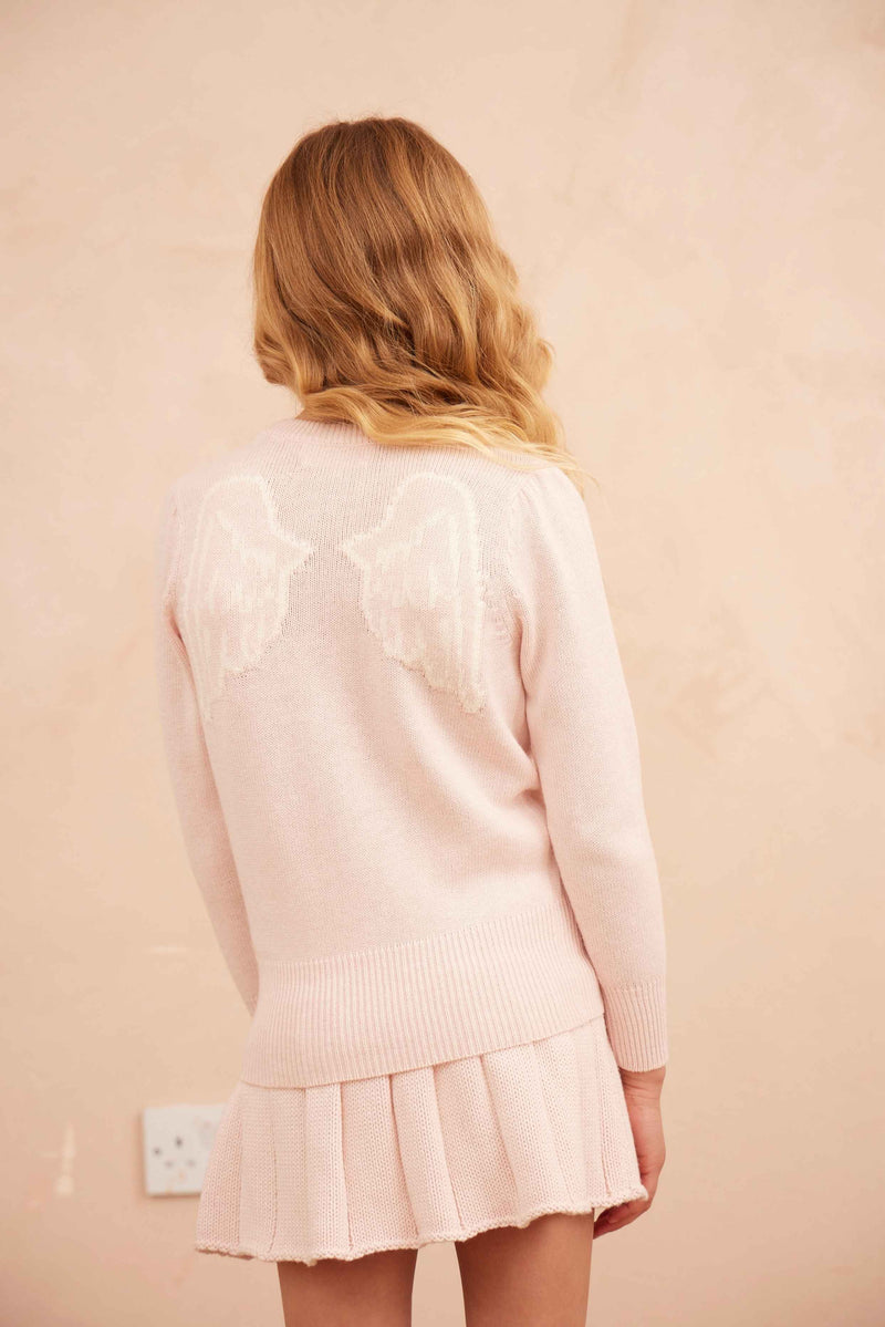 MIKA & MILO Pleated Tennis Skirt | Blush - - organic cotton cashmere