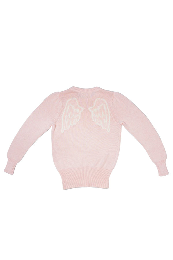 MIKA & MILO Angel Wings Jumper | Blush - - organic cotton cashmere